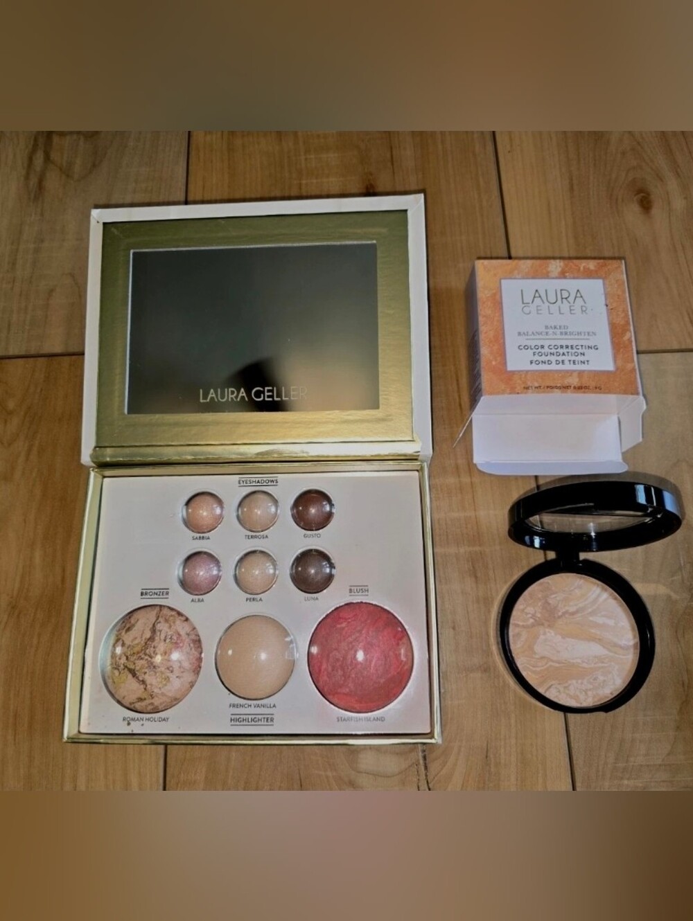 Laura Geller “Best of the Best” Baked Palette – Tuscan Dreams & Foundation